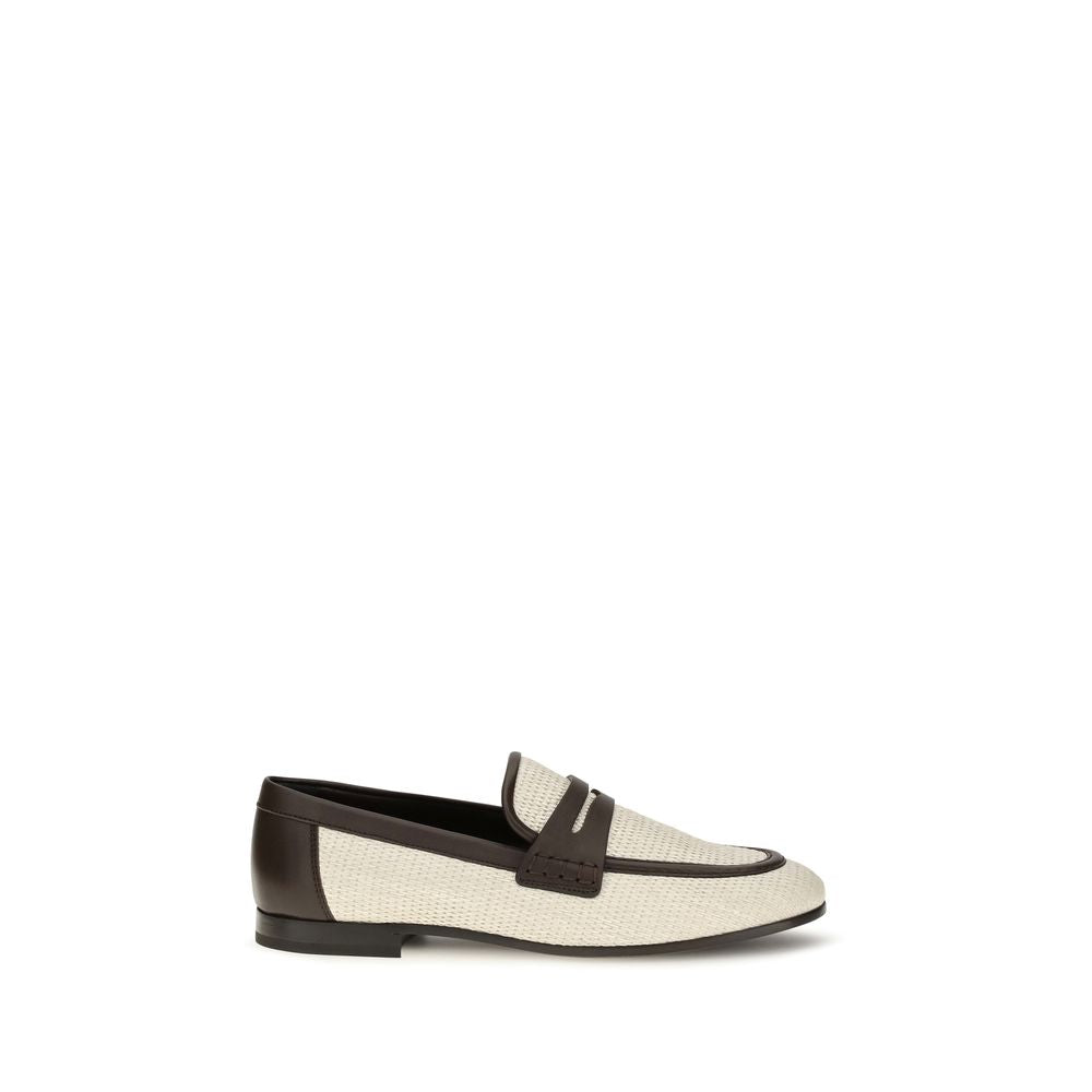 Brunello Cucinelli Beige Polyamide Loafers