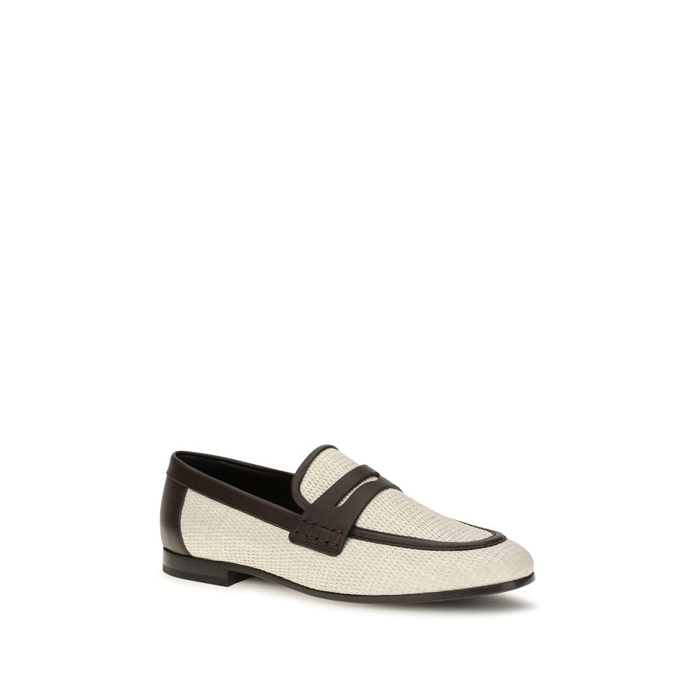 Brunello Cucinelli Beige Polyamide Loafers