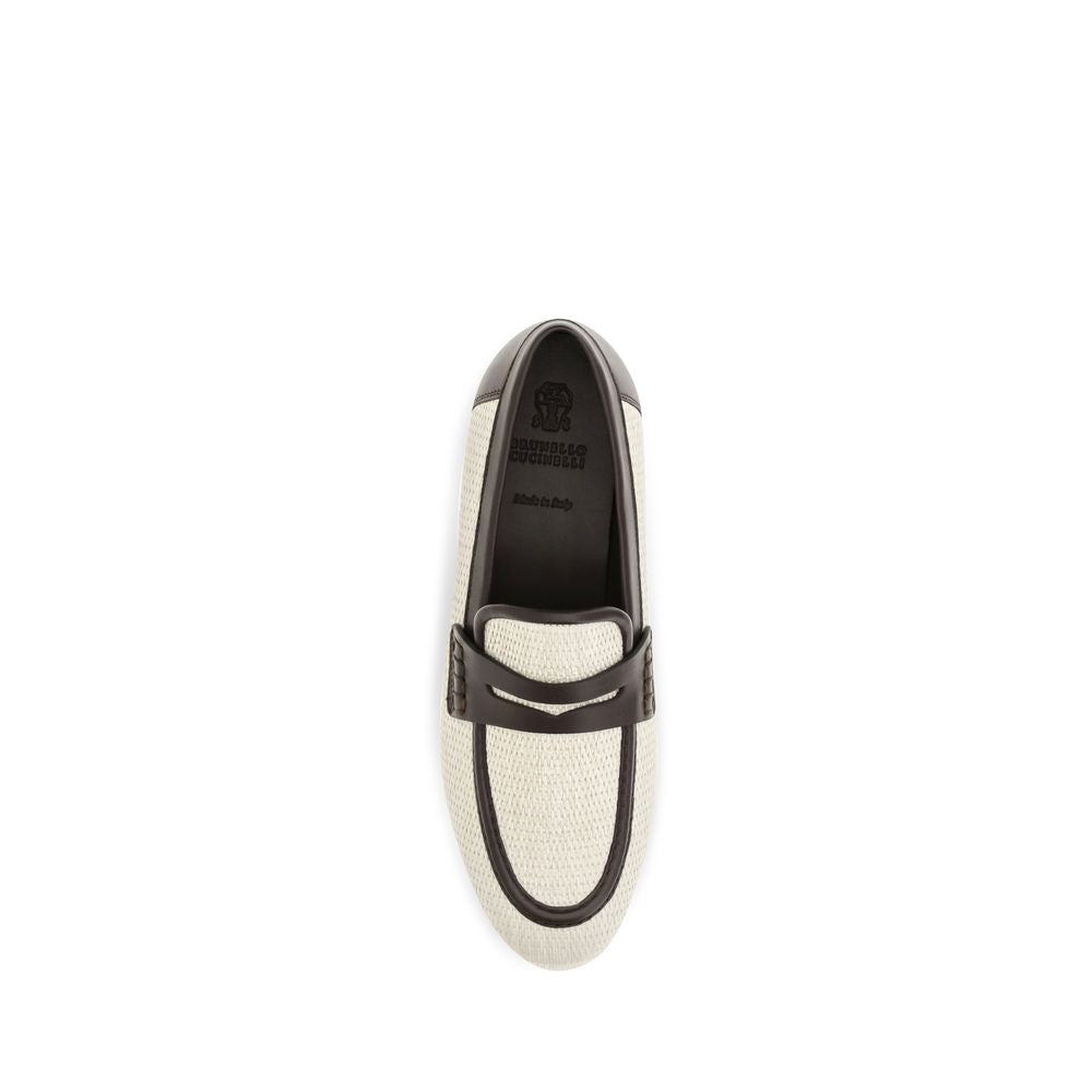 Brunello Cucinelli Beige Polyamide Loafers