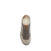 Brunello Cucinelli Beige Suede Low Top Sneakers