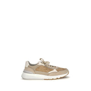 Brunello Cucinelli Beige Calf Leather Low Top Sneakers