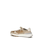 Brunello Cucinelli Beige Calf Leather Low Top Sneakers