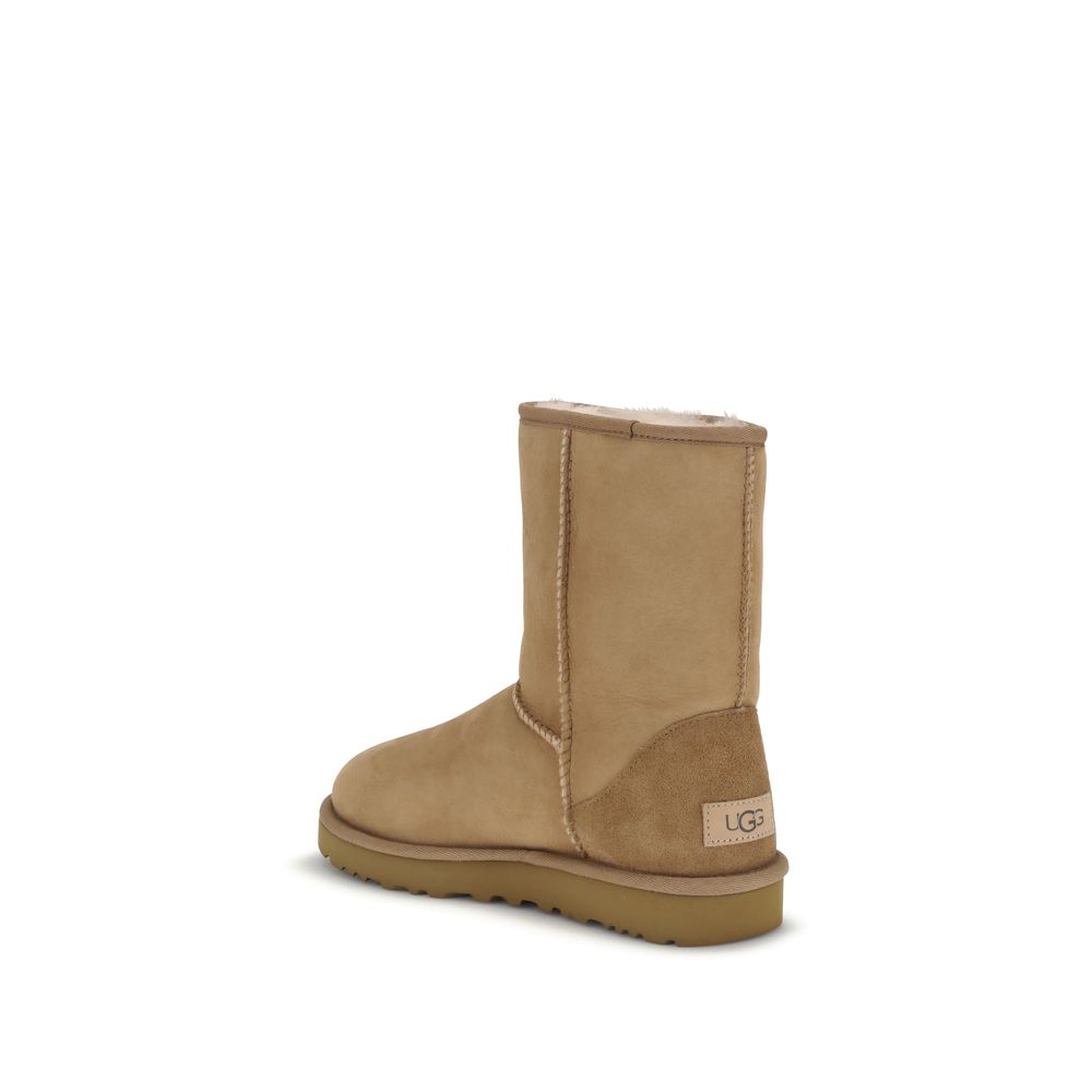 UGG Beige Suede Flat Boots