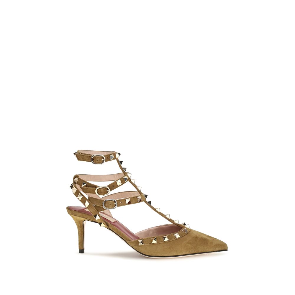 Valentino Garavani Beige Suede Pumps