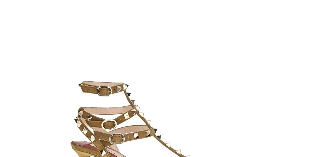 Valentino Garavani Beige Suede Pumps