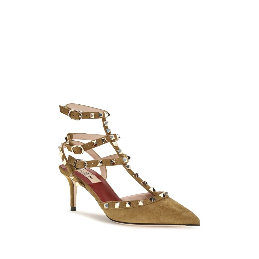 Valentino Garavani Beige Suede Pumps