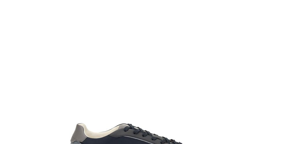 Brunello Cucinelli Blue Suede Low Top Sneakers