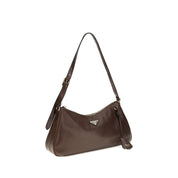 Prada Brown Calf Leather Shoulder Bag