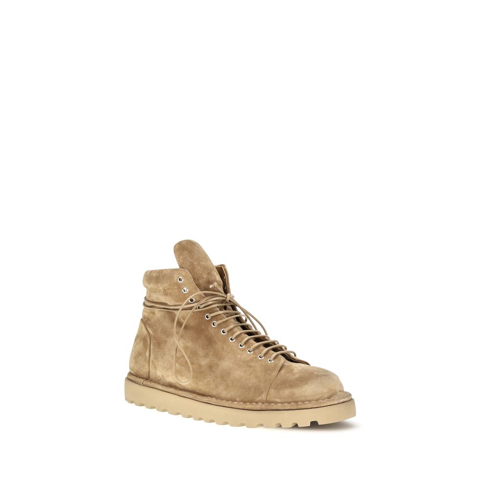 Marsell Beige Suede Leather Ankle Boots