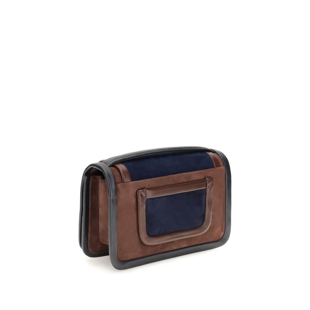 Pierre Hardy Brown Calf Leather Shoulder Bag