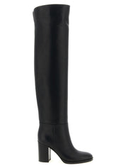 Gianvito Rossi Black Calfskin Over The Knee Boots