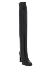 Gianvito Rossi Black Calfskin Over The Knee Boots