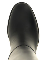Gianvito Rossi Black Calfskin Over The Knee Boots