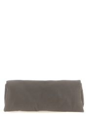 Rick Owens Gray Calfskin Clutch Bag