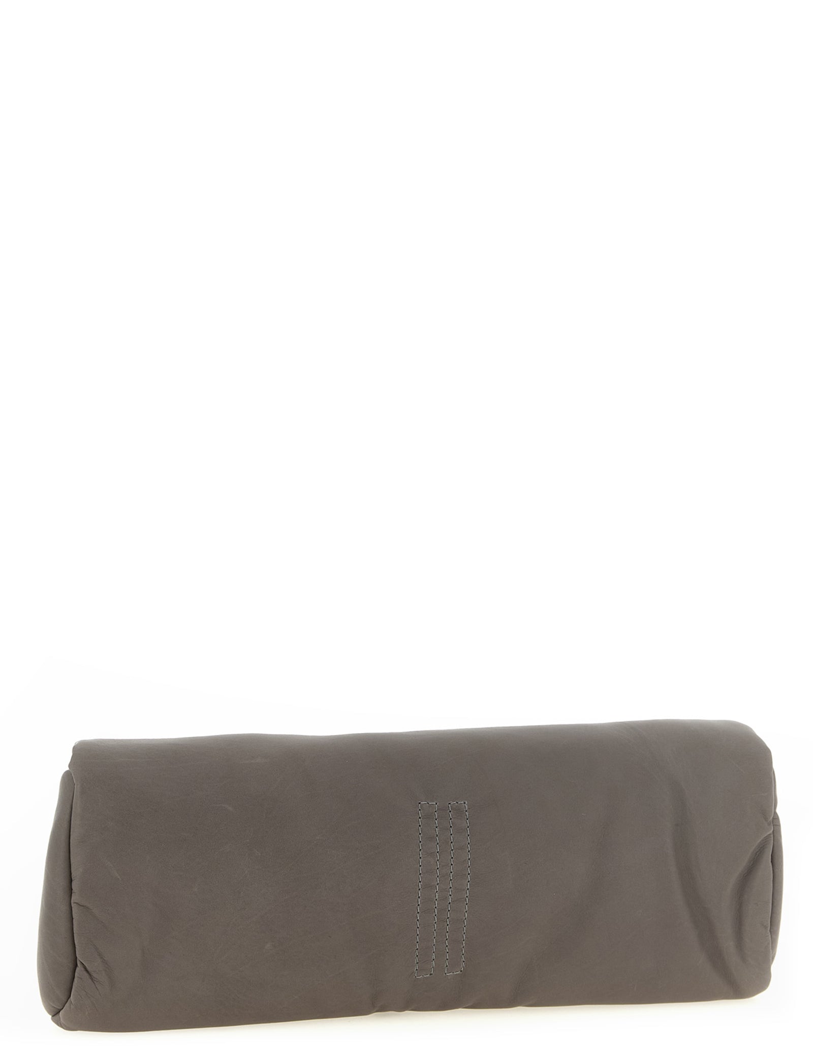 Rick Owens Gray Calfskin Clutch Bag