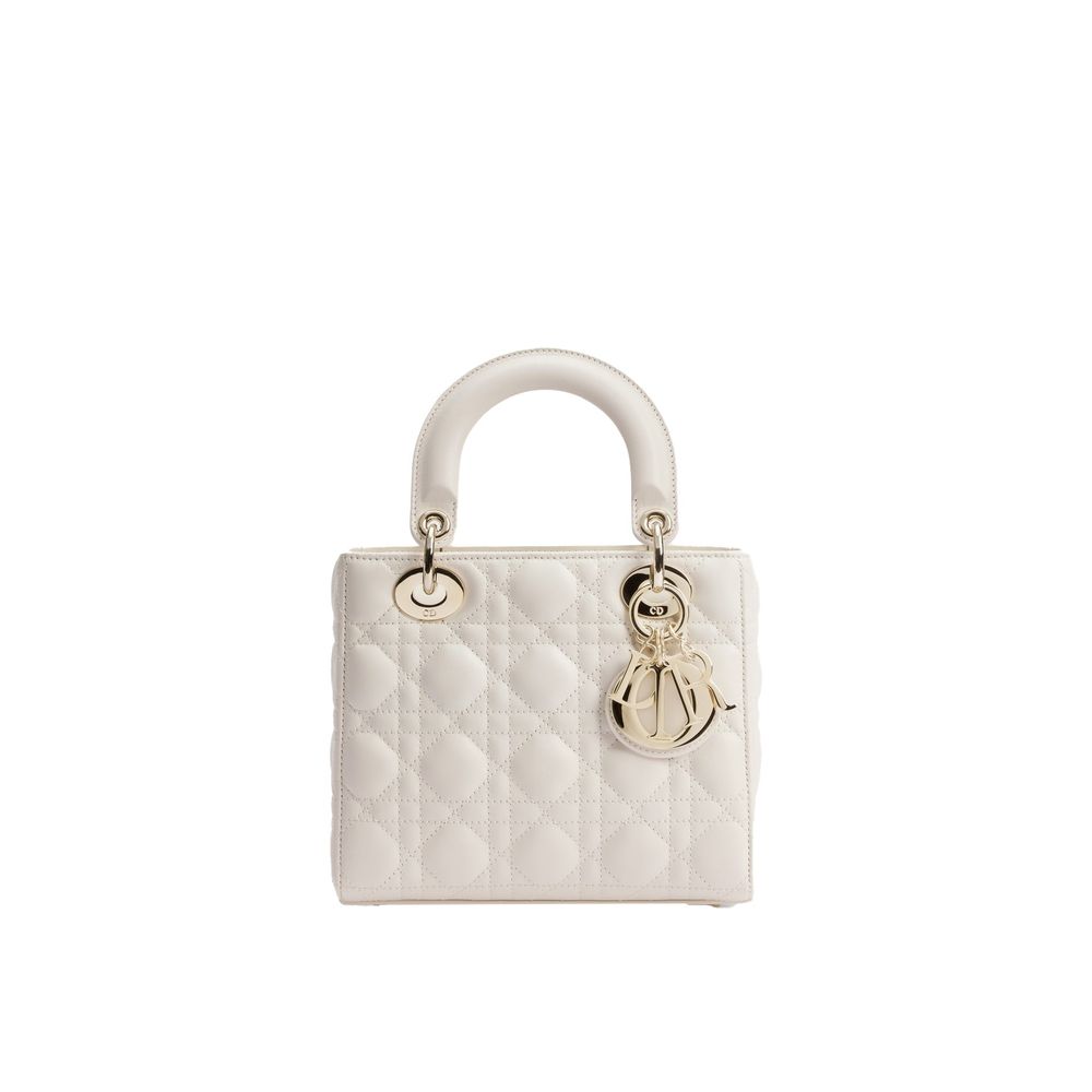 Dior Latte Lamb Leather Handbag