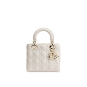 Dior Latte Lamb Leather Handbag
