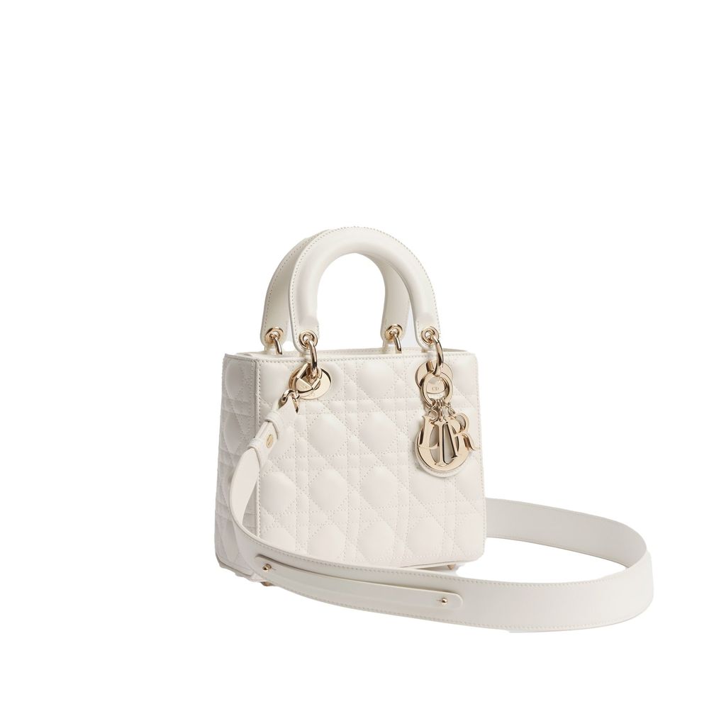 Dior Latte Lamb Leather Handbag