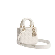 Dior Latte Lamb Leather Handbag
