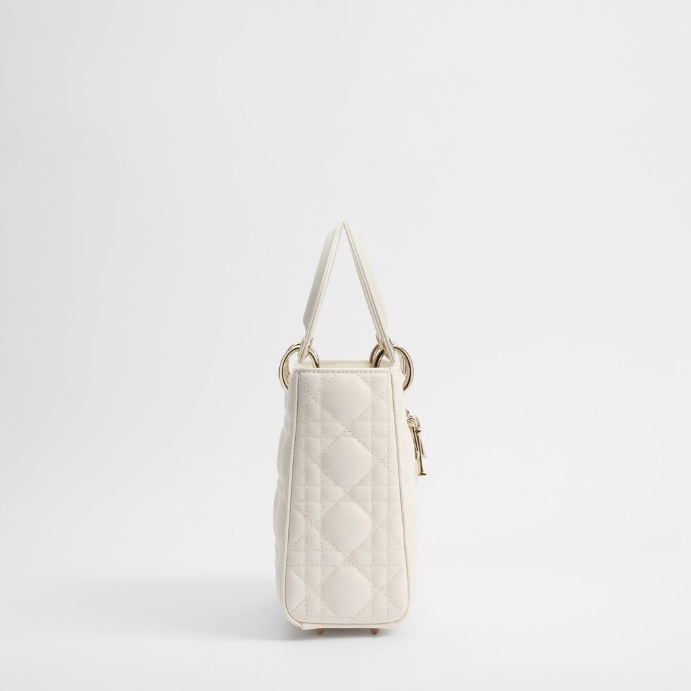 Dior Latte Lamb Leather Handbag