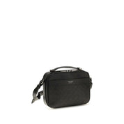 Ferragamo Black Calf Leather Shoulder Bag