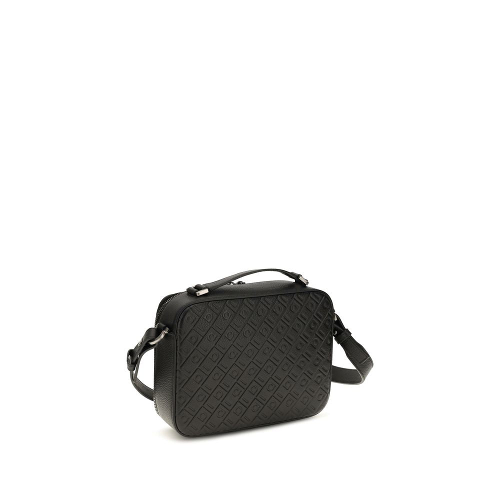 Ferragamo Black Calf Leather Shoulder Bag