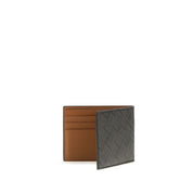 Ferragamo Gray Calf Leather Wallet