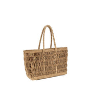The Row Beige Raffia Shoulder Bag