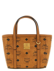 MCM Brown Polyurethane Tote Bag