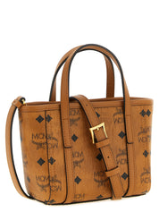 MCM Brown Polyurethane Tote Bag