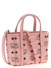 MCM Pink Polyurethane Tote Bag