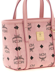 MCM Pink Polyurethane Tote Bag