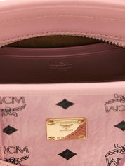 MCM Pink Polyurethane Tote Bag