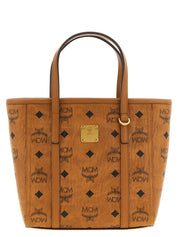 MCM Brown Polyurethane Tote Bag