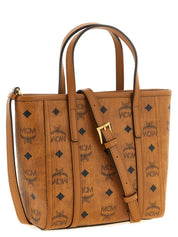MCM Brown Polyurethane Tote Bag