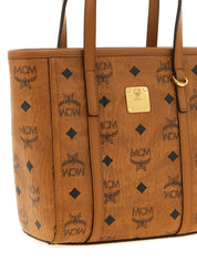MCM Brown Polyurethane Tote Bag