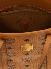 MCM Brown Polyurethane Tote Bag