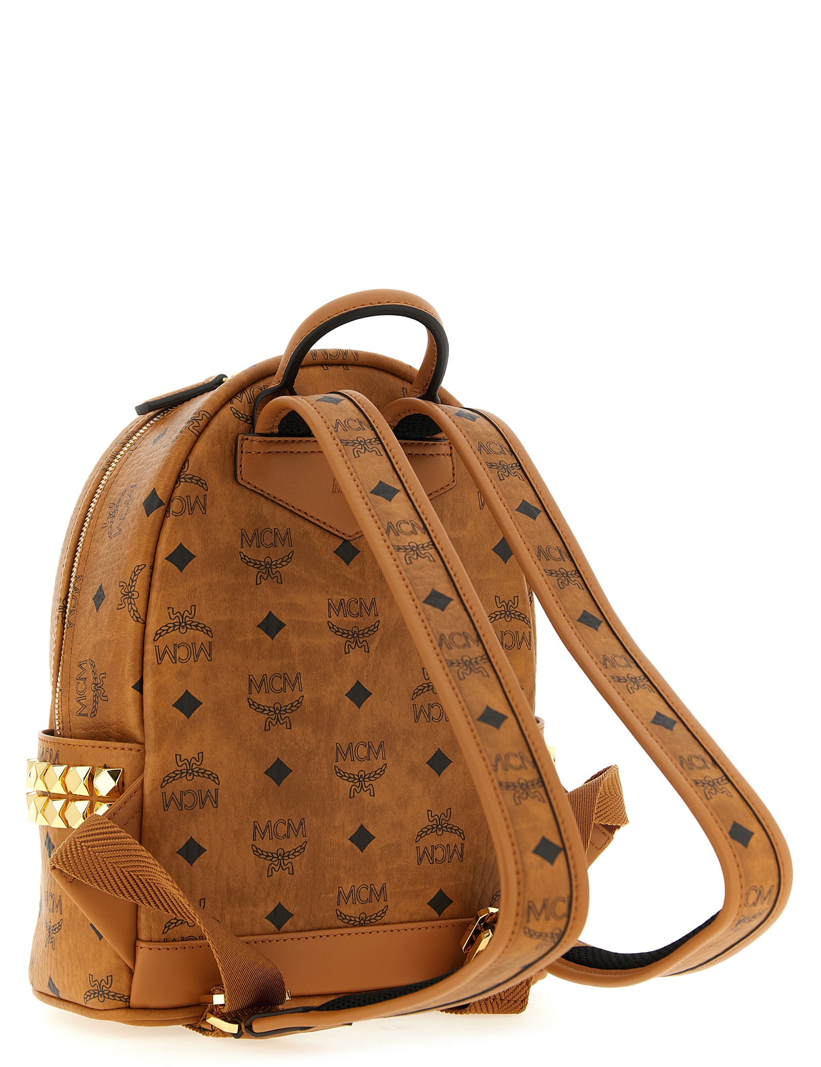 MCM Brown Polyurethane Backpack