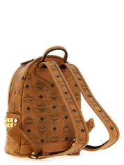 MCM Brown Polyurethane Backpack