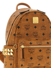MCM Brown Polyurethane Backpack