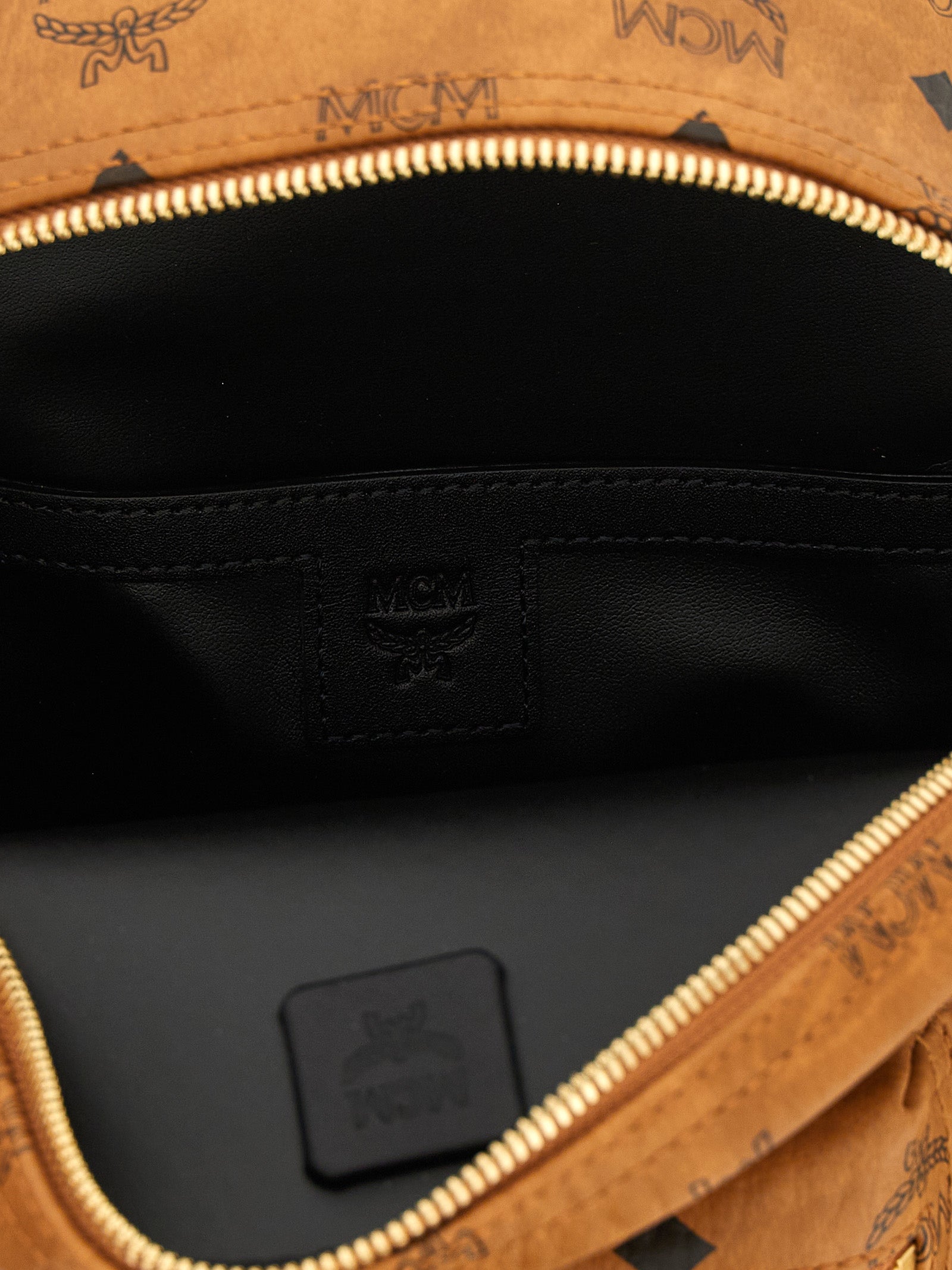 MCM Brown Polyurethane Backpack