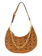 MCM Brown Polyethylene Shoulder Bag