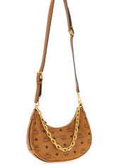 MCM Brown Polyethylene Shoulder Bag