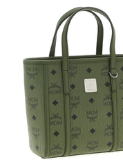MCM Green Polyurethane Tote Bag