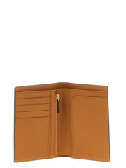 MCM Brown Polyurethane Passport Holder
