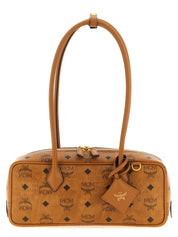 MCM Brown Polyurethane Shoulder Bag
