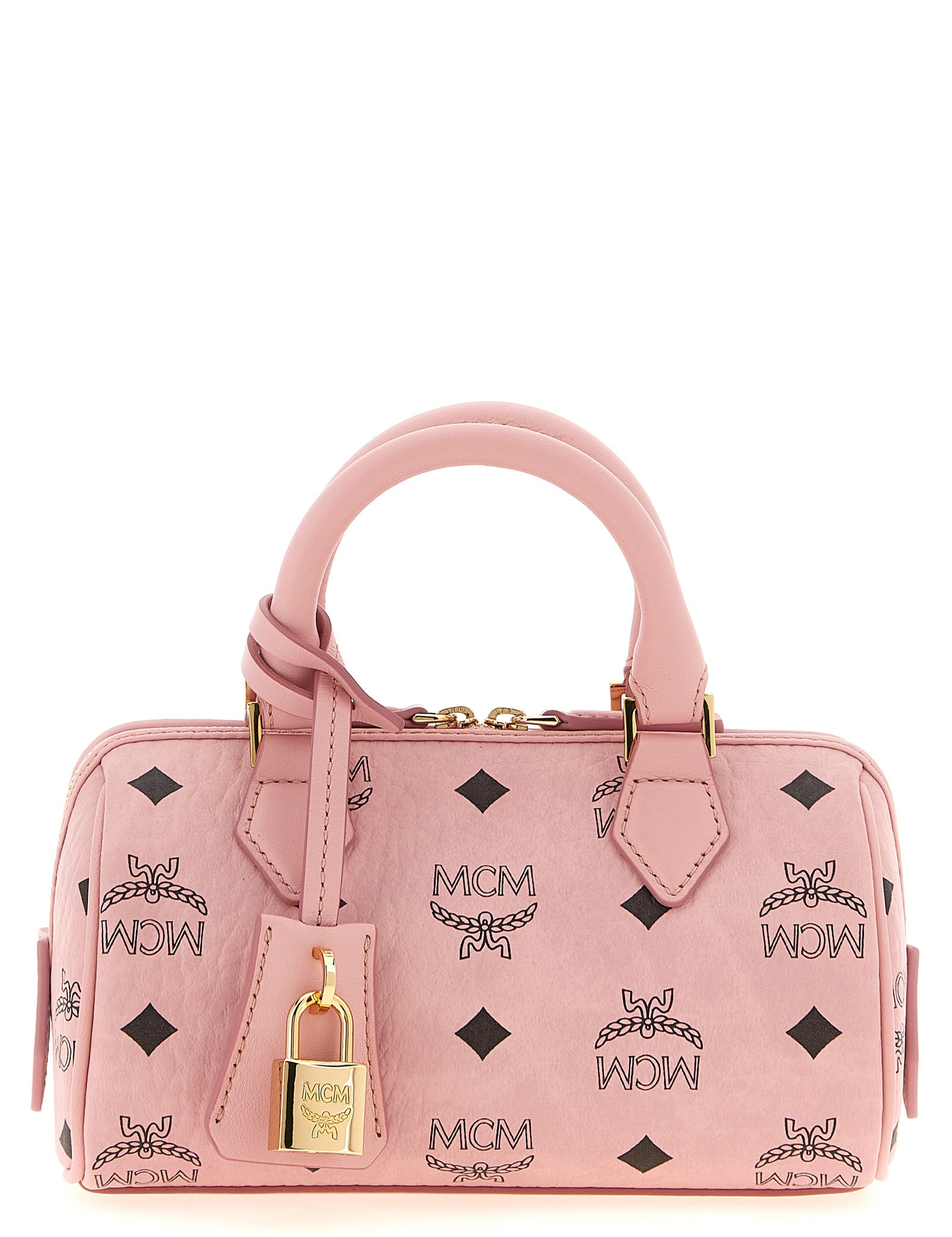 MCM Pink Polyurethane Handbag