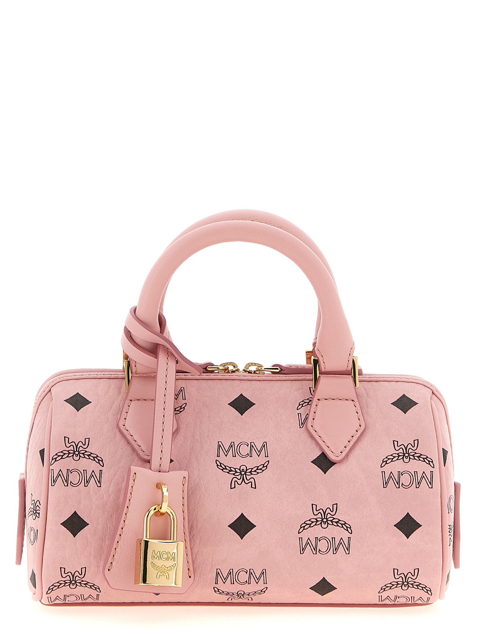 MCM Pink Polyurethane Handbag