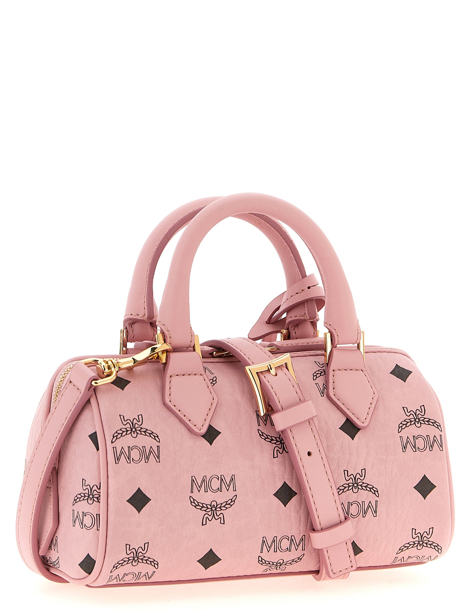 MCM Pink Polyurethane Handbag