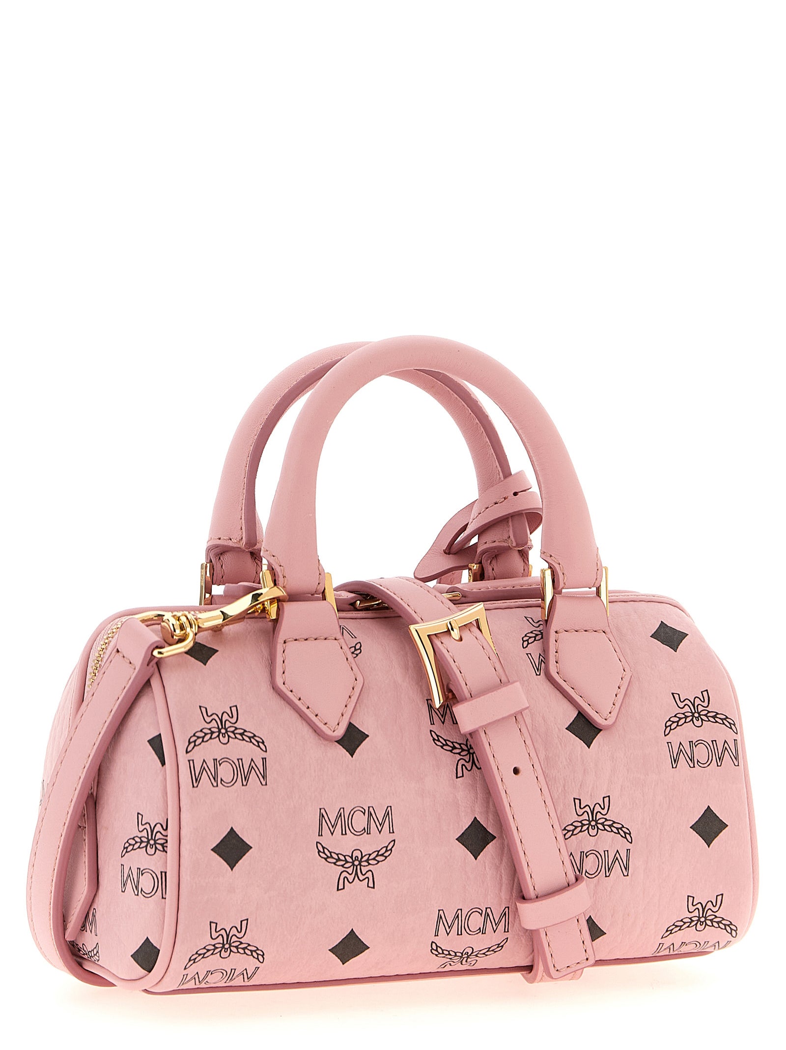MCM Pink Polyurethane Handbag